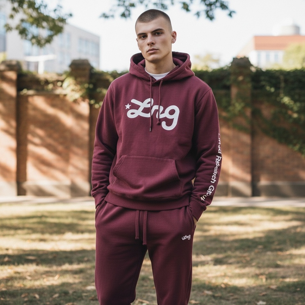 LRG Burgundy Sweatpants & Joggers